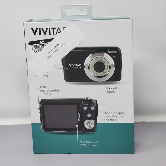 Vivitar VES529 8X Optical Zoom Digital Camera With Box Parts Only - Picture 6 of 12